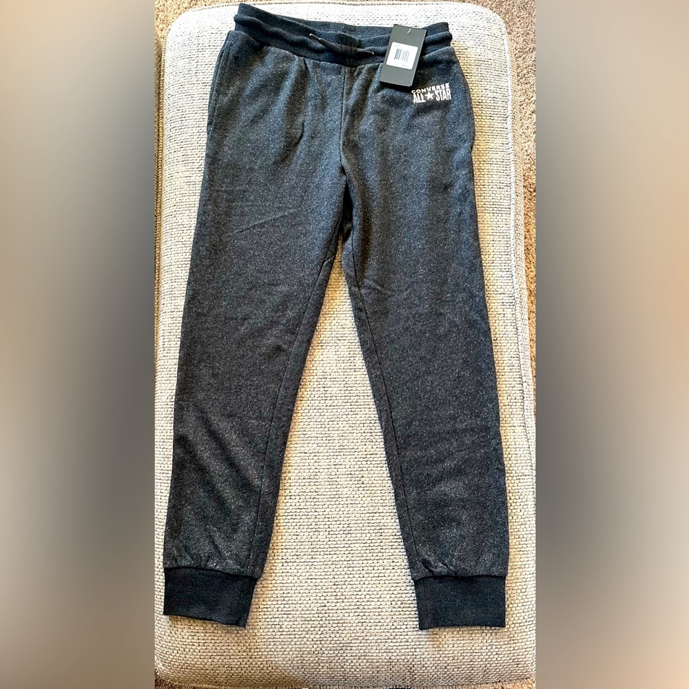Converse XL joggers charcoal w/ silver metallic